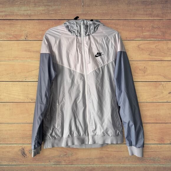 Nike windbreaker zip up hooded jacket, size large - Picture 1 of 8